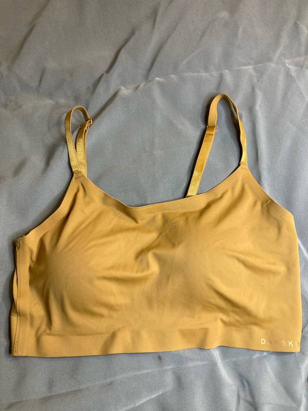 Danskin Seamless Mustard Yellow Stretch Bralette